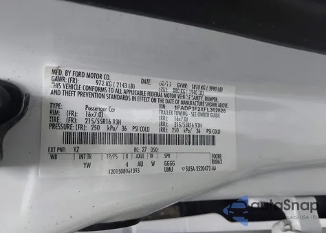 2015 Ford Focus Se from USA, damaged, VIN 1FADP3F2XFL362826